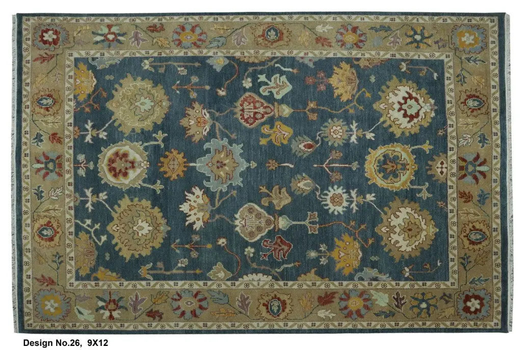 Hand knotted Indian Modern Rug 9'0" x 12'0" ABC Rugs Kilims